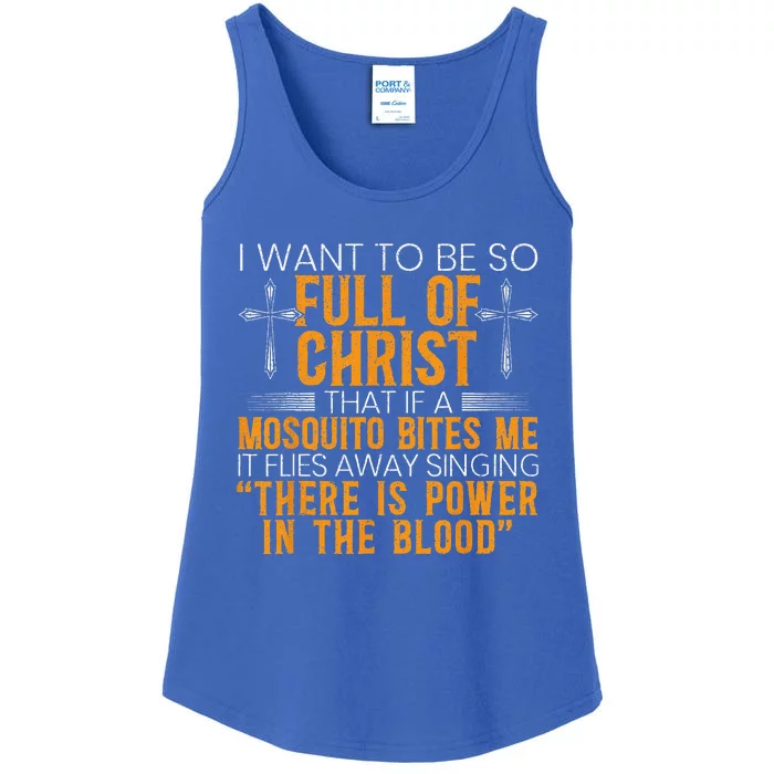 Funny Christian Religious Servant Of God Faithful Jesus Ladies Essential Tank