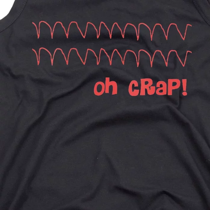 Funny Cardiac Rhythm Oh Crap Nurse Tank Top