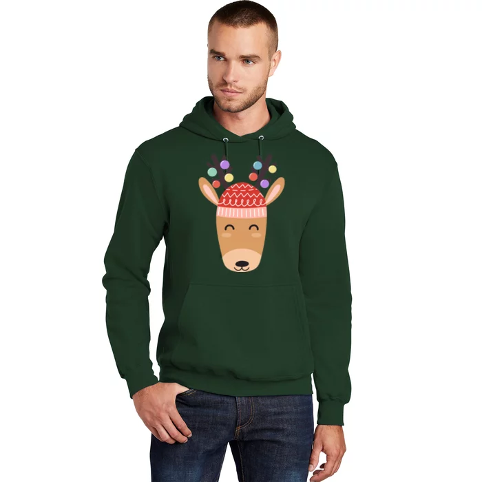 Festive Christmas Reindeer Hoodie