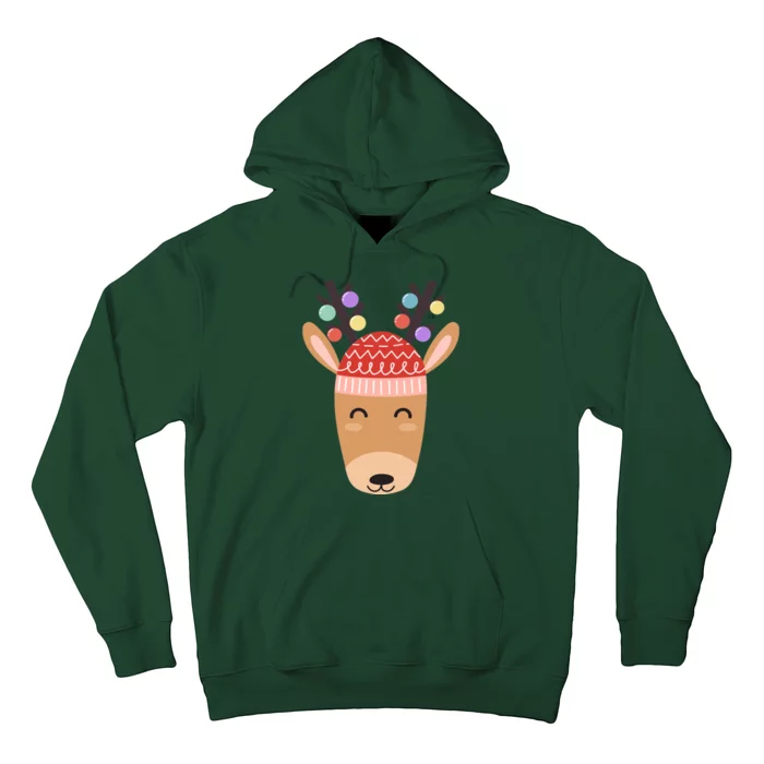 Festive Christmas Reindeer Hoodie