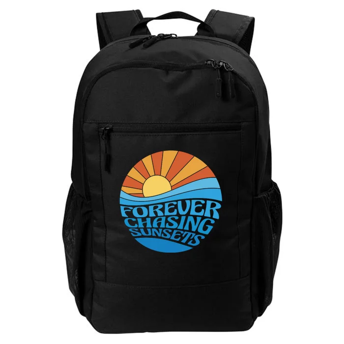 Forever Chasing Sunsets Retro Daily Commute Backpack