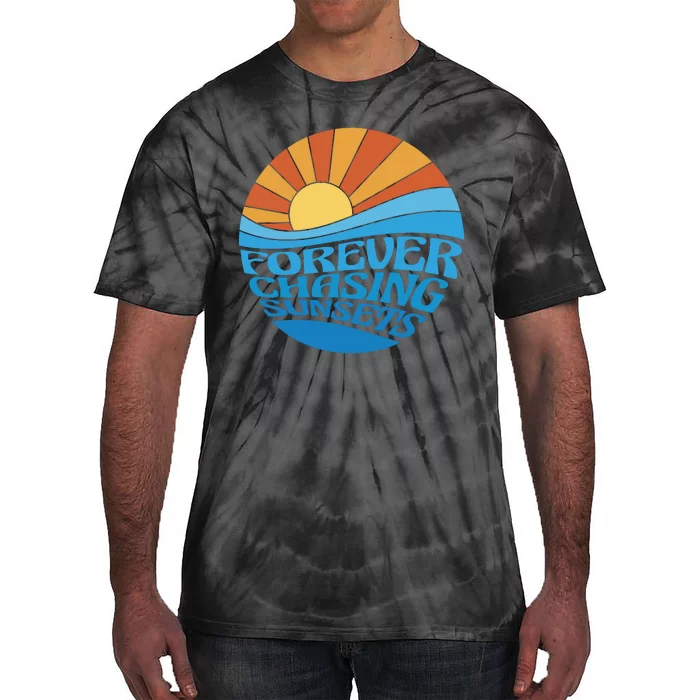 Forever Chasing Sunsets Retro Tie-Dye T-Shirt