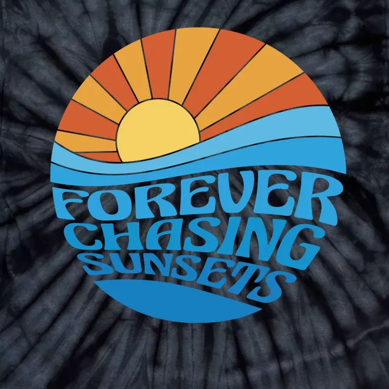 Forever Chasing Sunsets Retro Tie-Dye T-Shirt