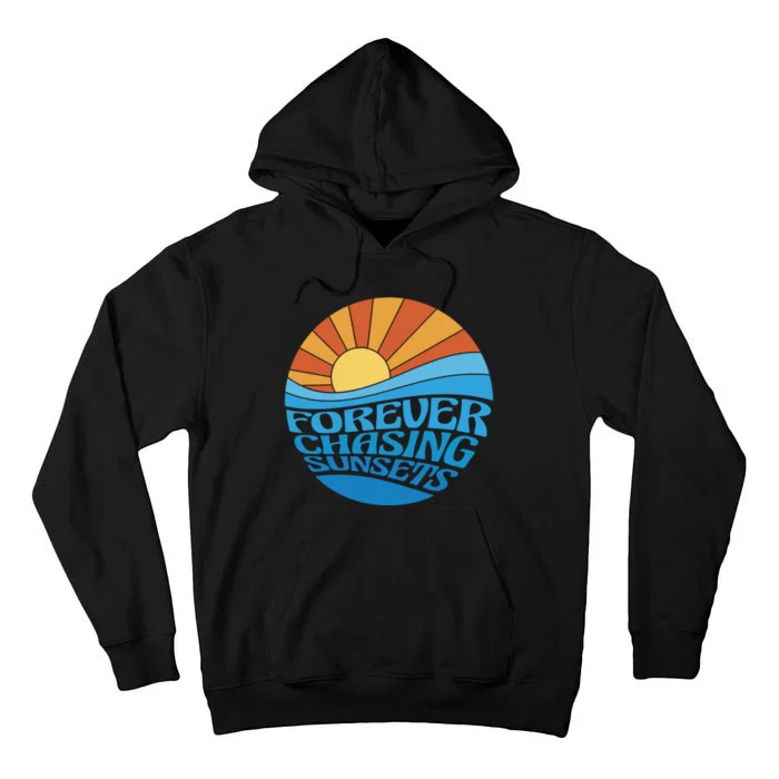 Forever Chasing Sunsets Retro Tall Hoodie