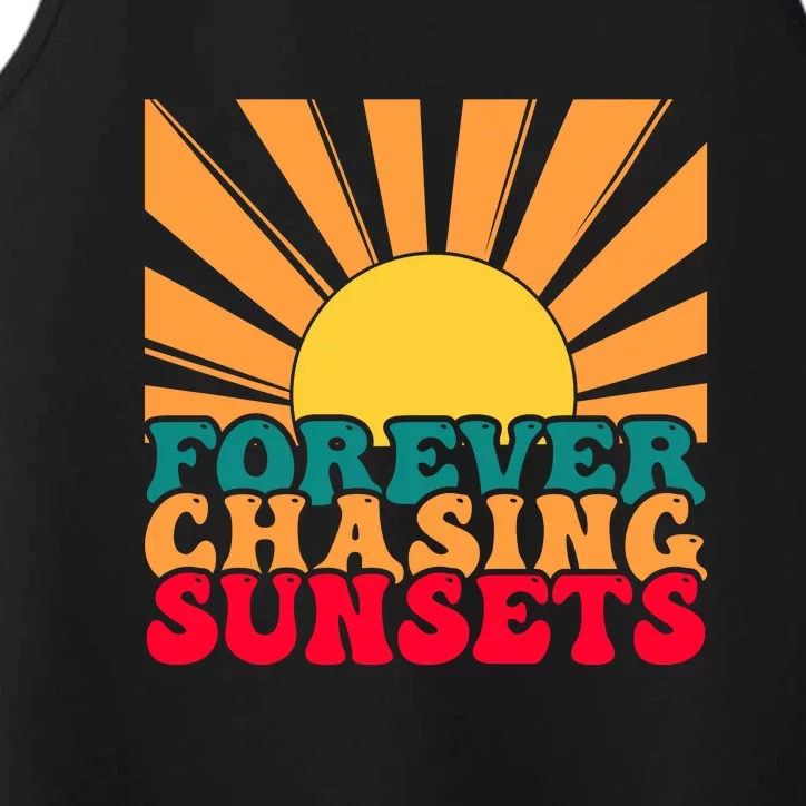 Forever Chasing Sunsets Performance Tank