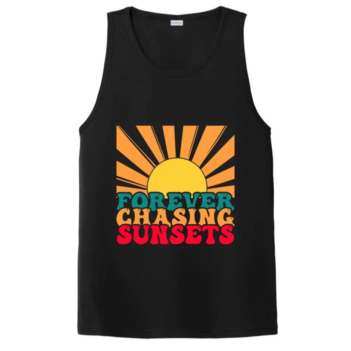 Forever Chasing Sunsets Performance Tank