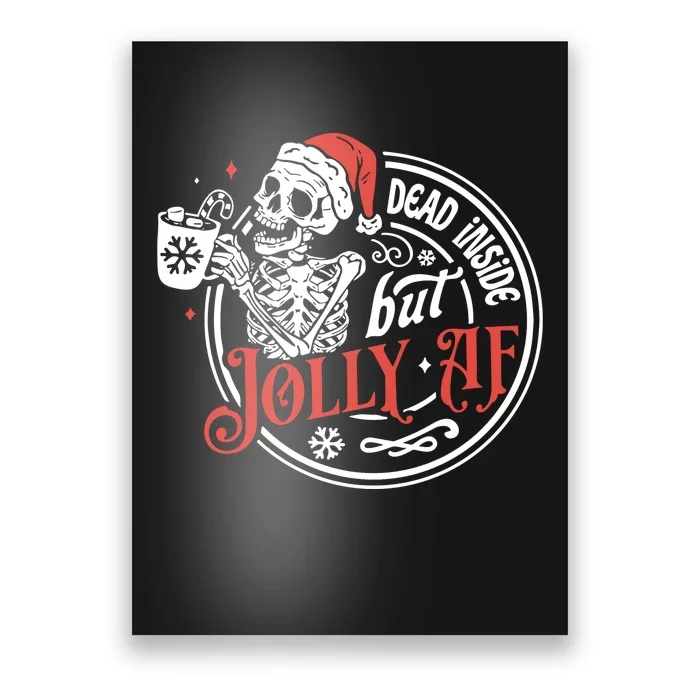 Funny Christmas Skeleton Poster