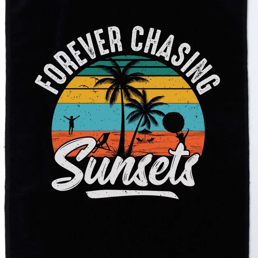 Forever Chasing Sunsets Platinum Collection Golf Towel