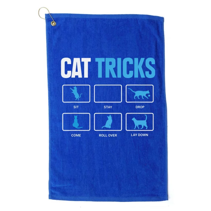 Funny Cat Sayings Cat Tricks Platinum Collection Golf Towel