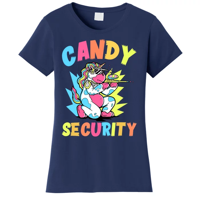 Funny Candy Security | Halloween Party Women's T-Shirt