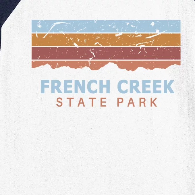 French Creek State Park Pennsylvania Retro Cool Gift Baseball Sleeve Shirt