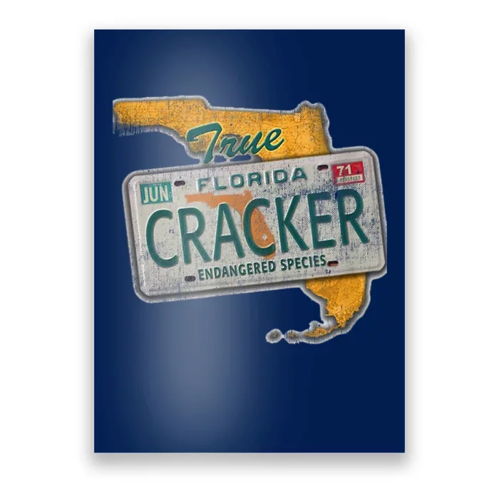 Florida Cracker Shirt Florida Strong Hurricane Ian Support Florida Poster