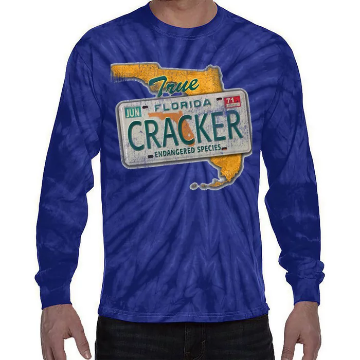 Florida Cracker Shirt Florida Strong Hurricane Ian Support Florida Tie-Dye Long Sleeve Shirt