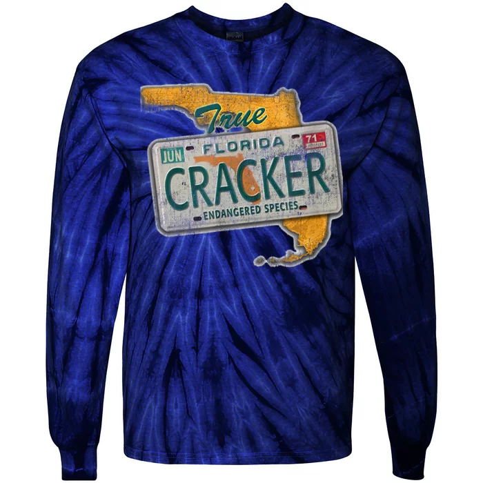 Florida Cracker Shirt Florida Strong Hurricane Ian Support Florida Tie-Dye Long Sleeve Shirt