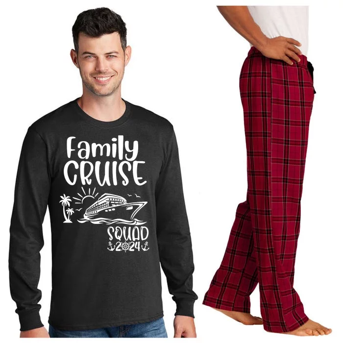 Family Cruise Squad 2024 Family Holiday Matching Cruise Long Sleeve Pajama Set