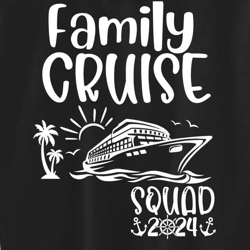 Family Cruise Squad 2024 Family Holiday Matching Cruise Kids Sweatshirt