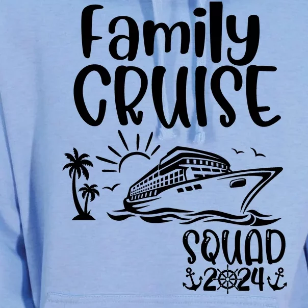 Family Cruise Squad 2024 Family Holiday Matching Cruise Unisex Surf Hoodie