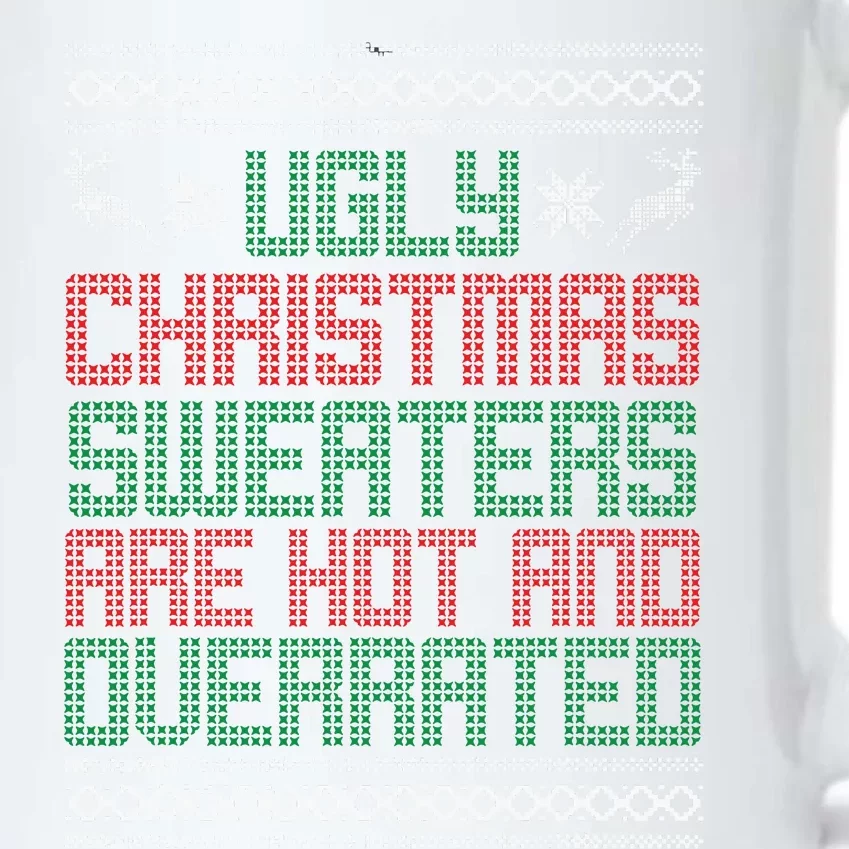 Funny Christmas Shirts For Ugly Sweater Party Black Color Changing Mug