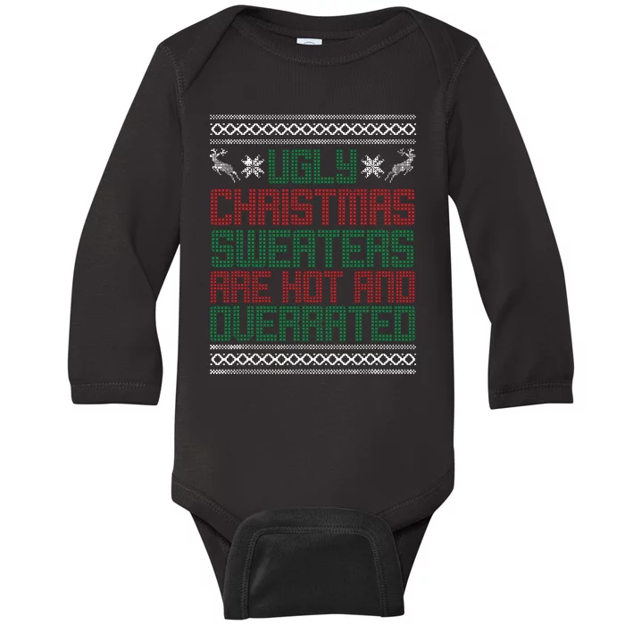 Funny Christmas Shirts For Ugly Sweater Party Baby Long Sleeve Bodysuit