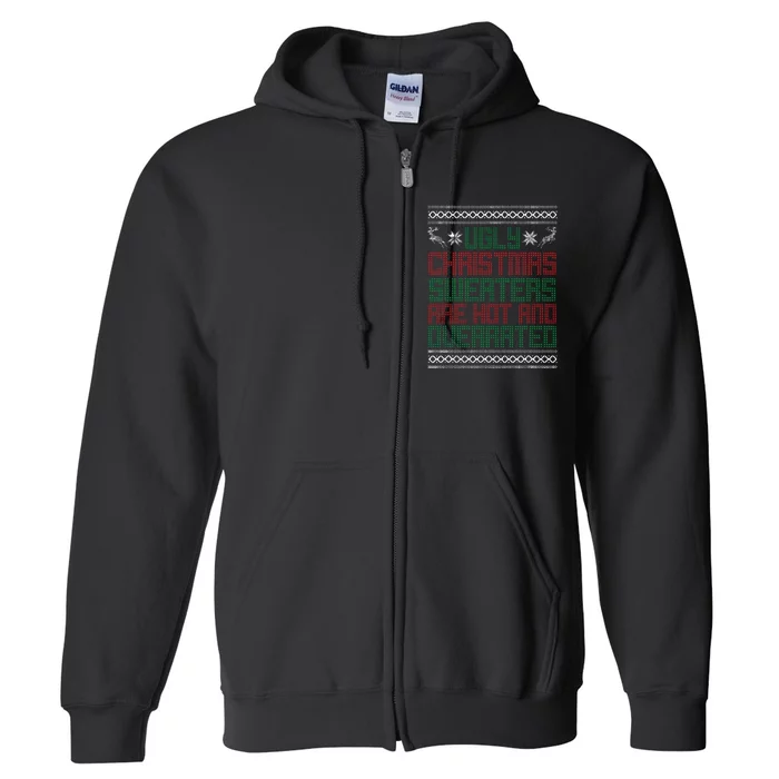 Funny Christmas Shirts For Ugly Sweater Party Full Zip Hoodie