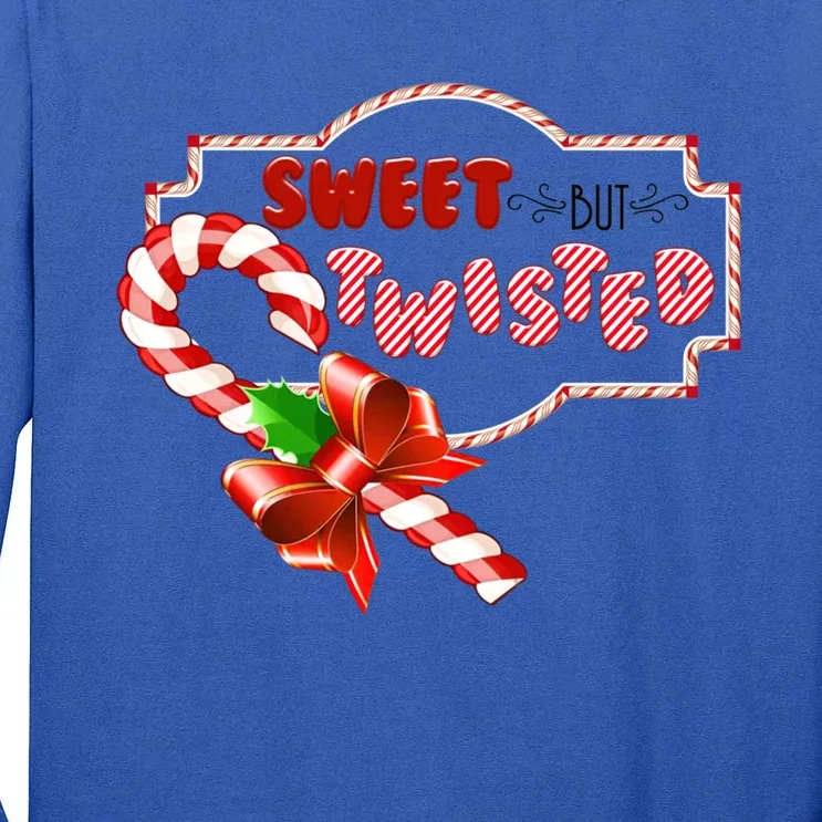 Funny Christmas Sweet But Twisted Candy Cane Xmas Costume Great Gift Tall Long Sleeve T-Shirt