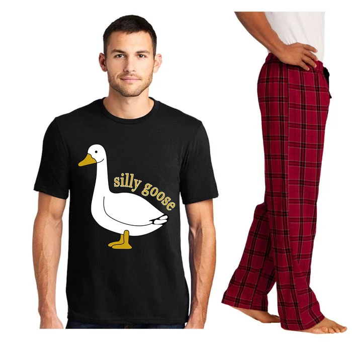 Funny Cute Silly Goose Trendy Clothing Pajama Set