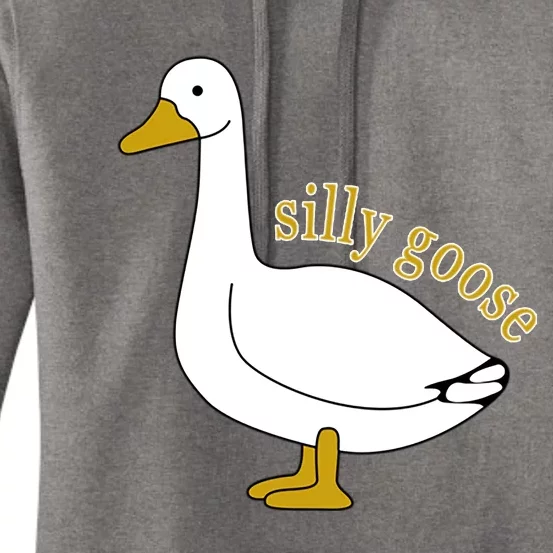 Funny Cute Silly Goose Trendy Clothing Women's Pullover Hoodie