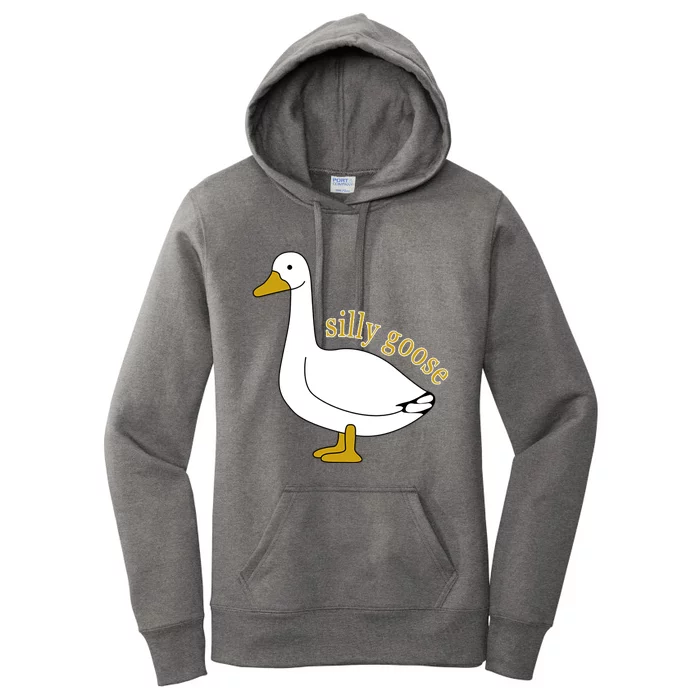 Funny Cute Silly Goose Trendy Clothing Women's Pullover Hoodie