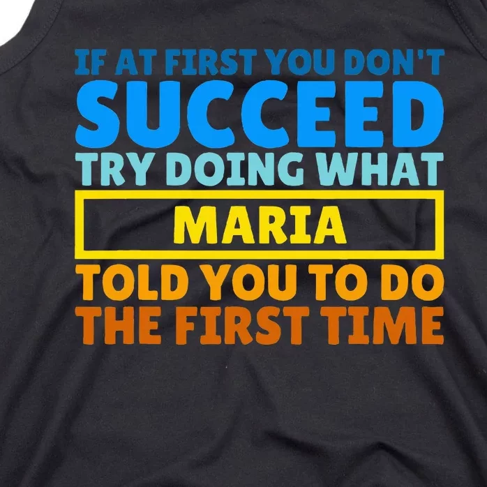 Funny Customized Saying For Maria Tank Top