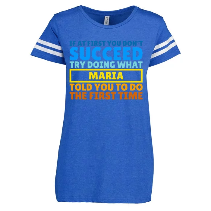 Funny Customized Saying For Maria Enza Ladies Jersey Football T-Shirt