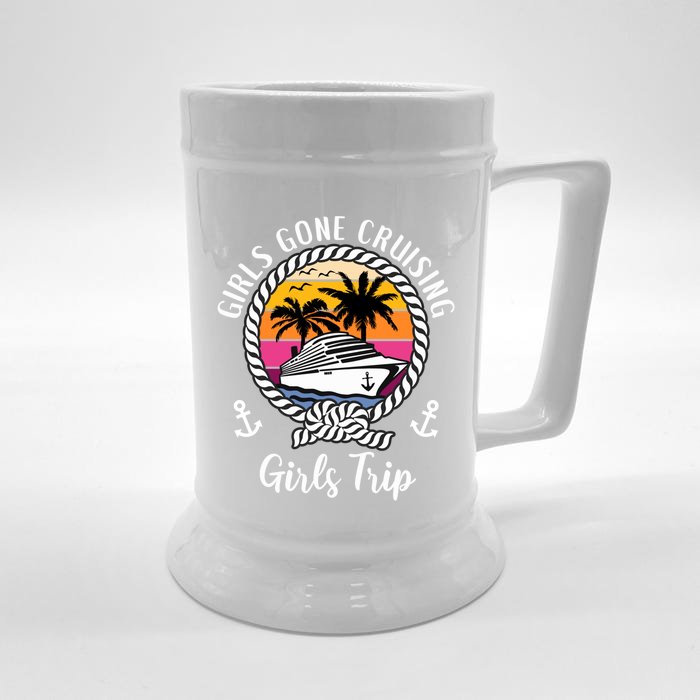 Funny Cruise Squad Trip Gone Cruising Gift Front & Back Beer Stein