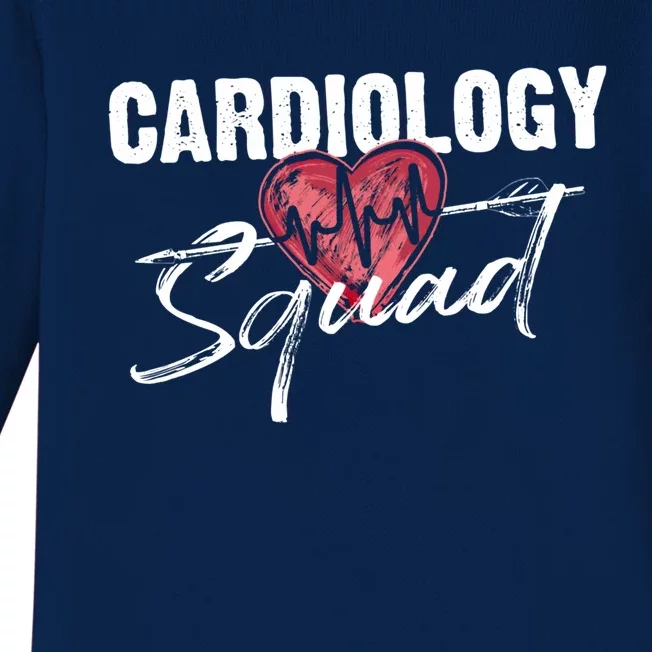 Funny Cardiology Squad Gift For Cardiovascular Technologists Cute Gift Baby Long Sleeve Bodysuit