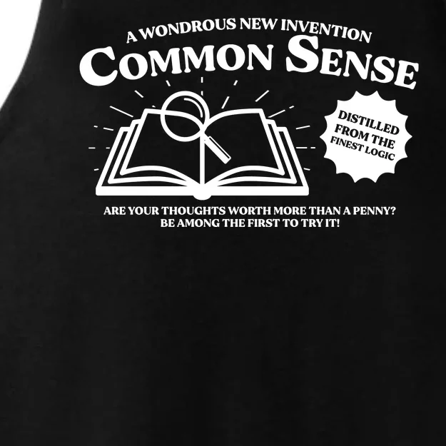 Funny Common Sense Advertisement Ladies Tri-Blend Wicking Tank