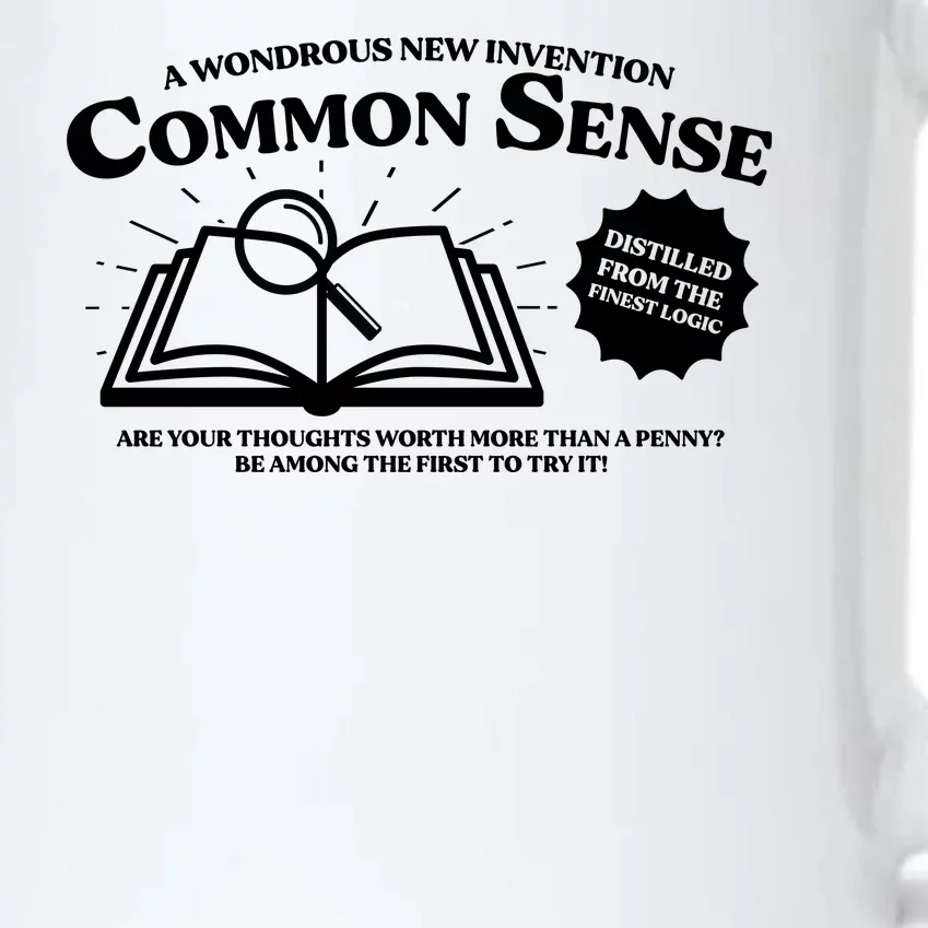 Funny Common Sense Advertisement Black Color Changing Mug