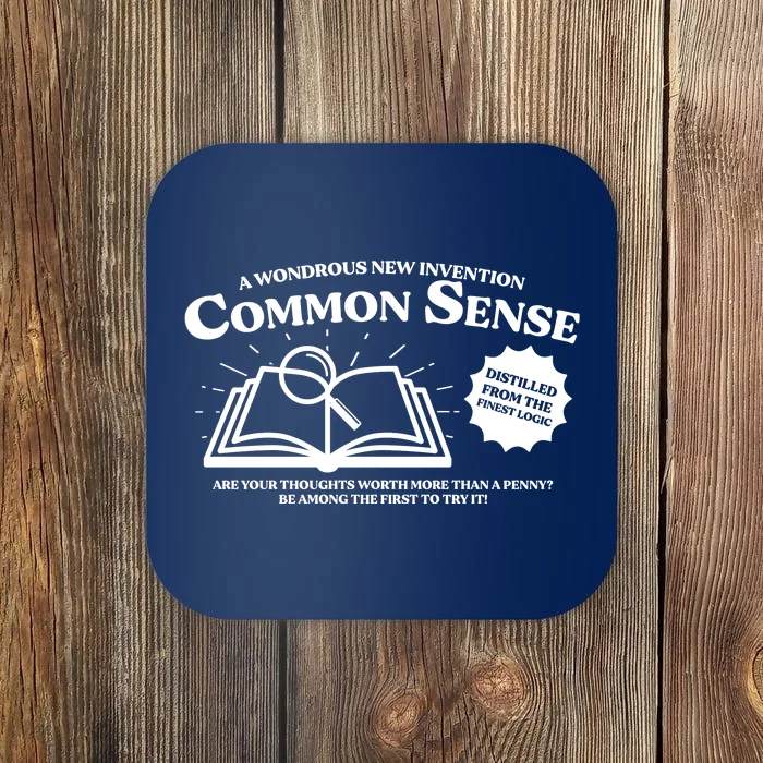 Funny Common Sense Advertisement Coaster