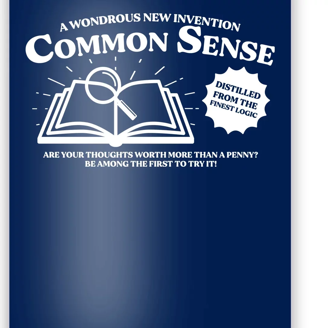 Funny Common Sense Advertisement Poster