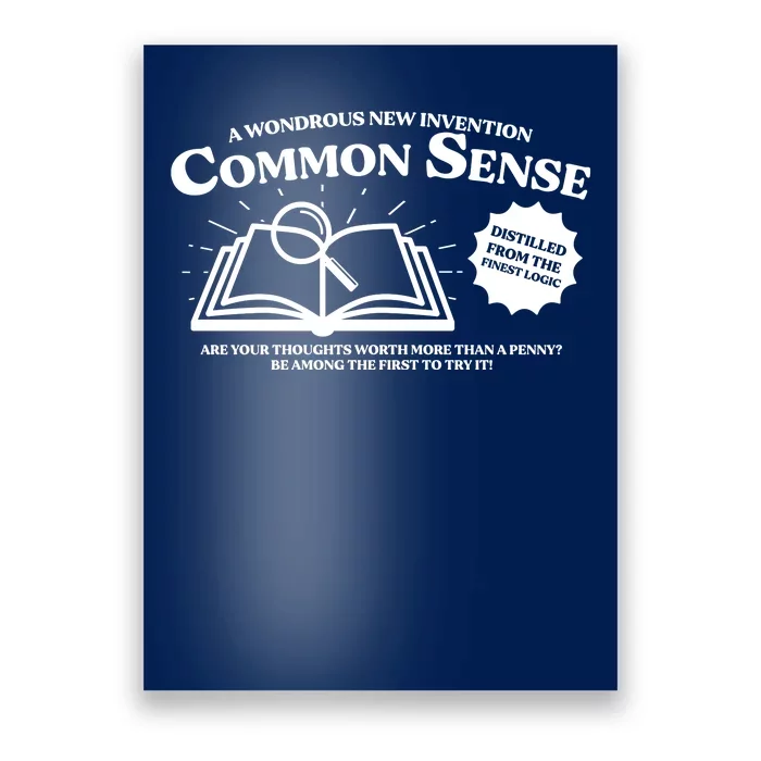 Funny Common Sense Advertisement Poster