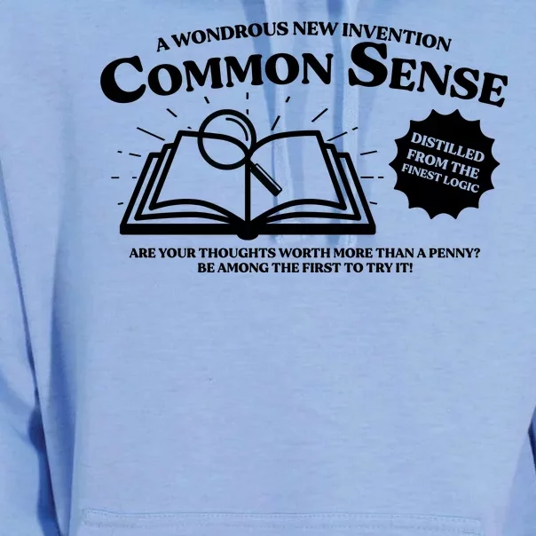 Funny Common Sense Advertisement Unisex Surf Hoodie