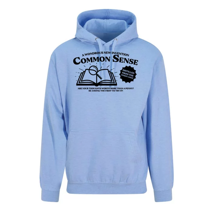 Funny Common Sense Advertisement Unisex Surf Hoodie