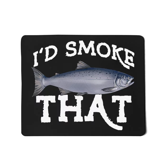 Funny Coho Salmon Fishing Saltwater Freshwater Angler Gift Mousepad