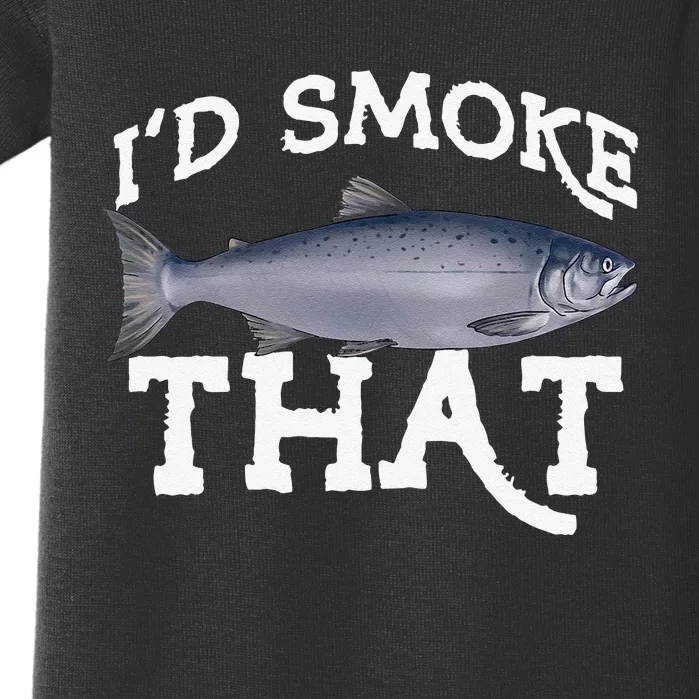 Funny Coho Salmon Fishing Saltwater Freshwater Angler Gift Baby Bodysuit