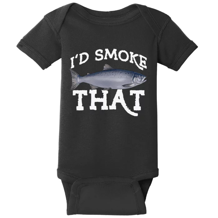 Funny Coho Salmon Fishing Saltwater Freshwater Angler Gift Baby Bodysuit