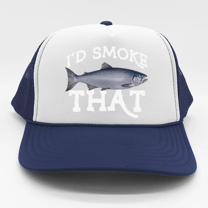 Funny Coho Salmon Fishing Saltwater Freshwater Angler Gift Trucker Hat