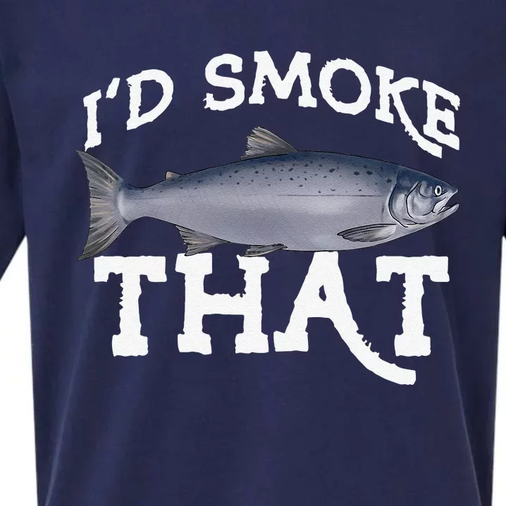 Funny Coho Salmon Fishing Saltwater Freshwater Angler Gift Sueded Cloud Jersey T-Shirt