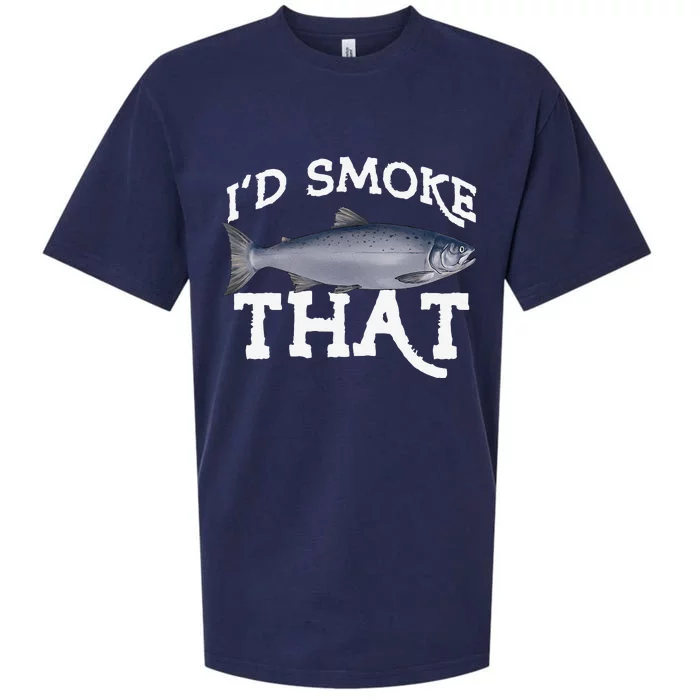 Funny Coho Salmon Fishing Saltwater Freshwater Angler Gift Sueded Cloud Jersey T-Shirt