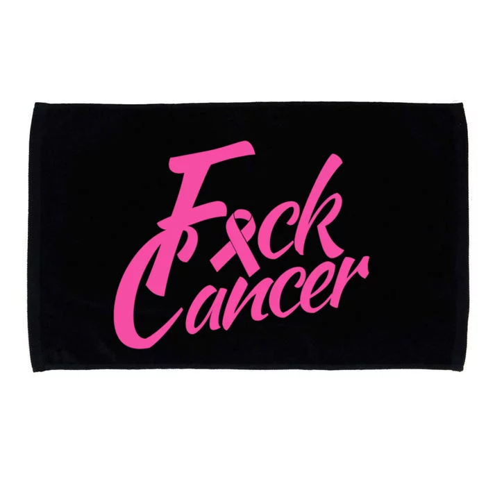 Fck Cancer Survivor Fighter Cancer Awareness Cute Gift Microfiber Hand Towel