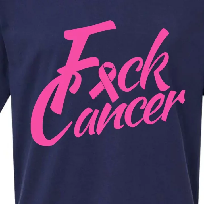 Fck Cancer Survivor Fighter Cancer Awareness Cute Gift Sueded Cloud Jersey T-Shirt