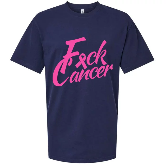 Fck Cancer Survivor Fighter Cancer Awareness Cute Gift Sueded Cloud Jersey T-Shirt