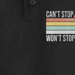 Funny Can't Stop Pi Won't Stop Pi Math 3.14 Pi Day Teache Dry Zone Grid Performance Polo