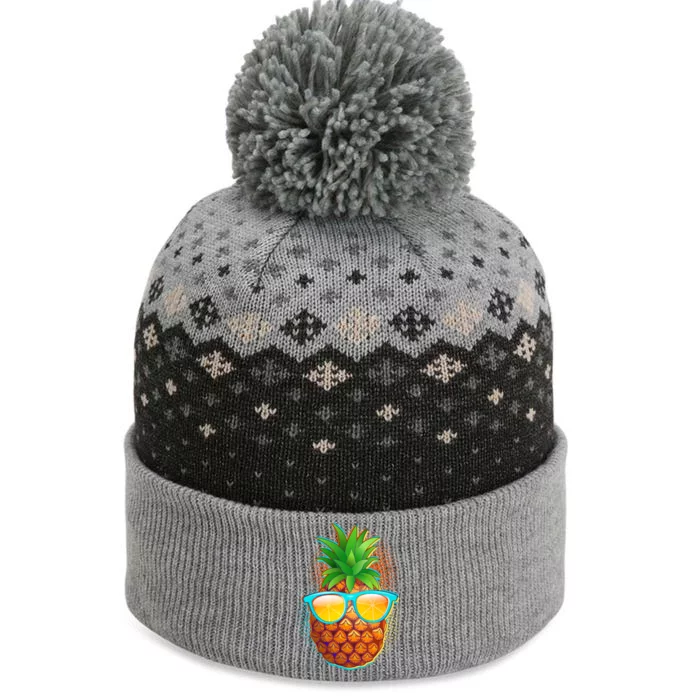 Funny Cool Summertime Pineapple The Baniff Cuffed Pom Beanie